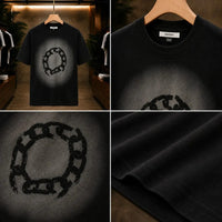 Men's Premium Black Chain Graphic T-Shirt