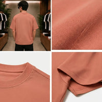 Urban Coral Oversized Graphic T-Shirt