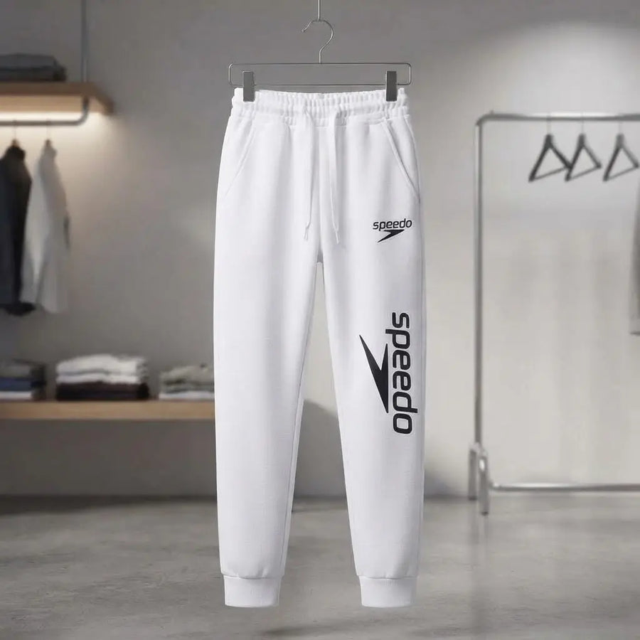 Speedo White Fleece Track Trouser