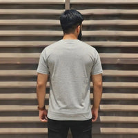 Men's Urban Brushstroke Graphic Grey T-Shirt view 3