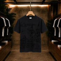 Burberry Graphic Sketch Print Crew-Neck T-Shirt