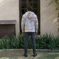 Rmiell Shift Graphic Print Zip-Up Hoodie view 3