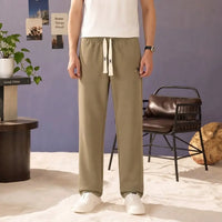 Men’s Khaki Low-Cut Drawstring Trouser view 2
