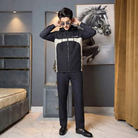 Modern Color-Block Zip-Up Hooded Jacket view 3