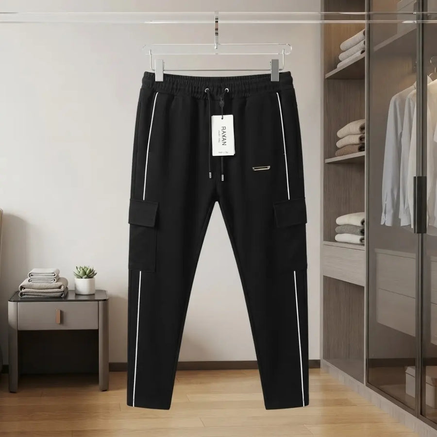 Men's Stylish Black Cargo Jogger Trouser