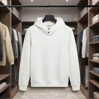 Stand-Collar Pullover Fleece Hoodie view 2