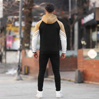 Risky Multi-Color Block Athletic Hoodie view 3