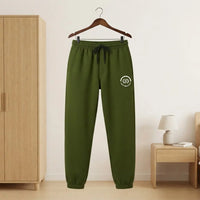 Classic Olive Fleece Joggers Trouser view 1