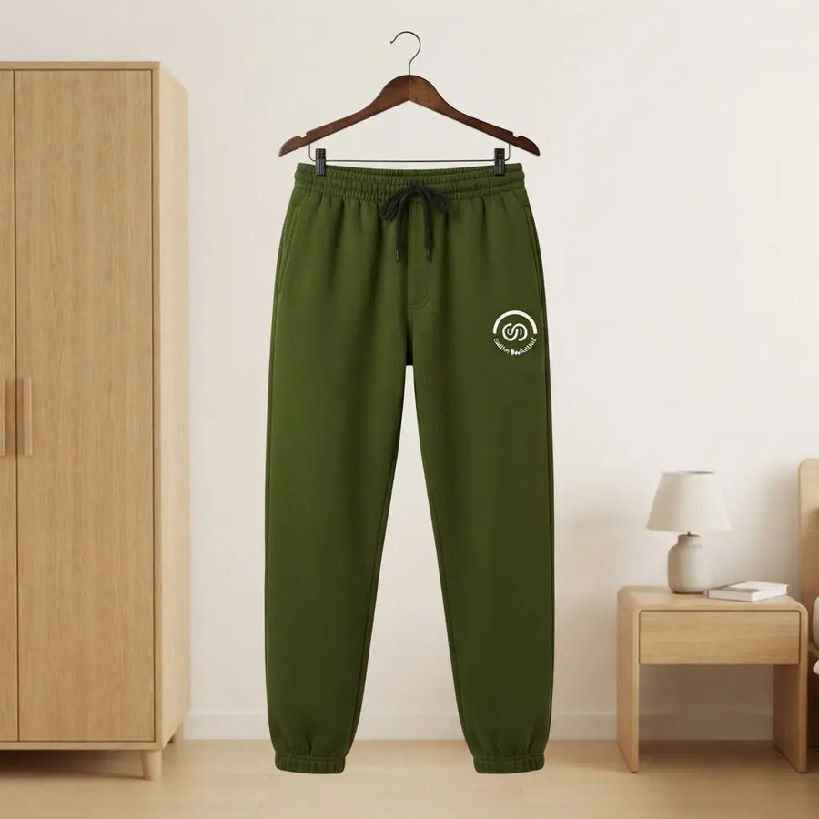 Classic Olive Fleece Joggers Trouser