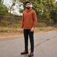 Stand-Collar Pullover Fleece Hoodie view 5