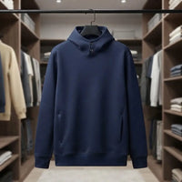 Stand-Collar Pullover Fleece Hoodie view 3