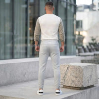 Light Grey Stretchable Jogger Trouser view 5