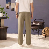 Men’s Khaki Low-Cut Drawstring Trouser view 3