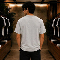 Men's Urban Brushstroke Graphic Grey T-Shirt