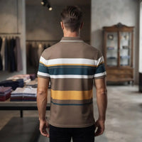 Urban Multi-Color Striped Polo Shirt