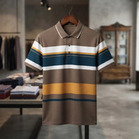 Urban Multi-Color Striped Polo Shirt
