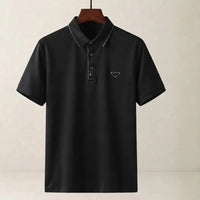 Men's Beige Contrast Tipped Piqué Polo Shirt