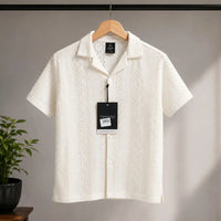 Tendency Textured Knit Polo T-Shirt