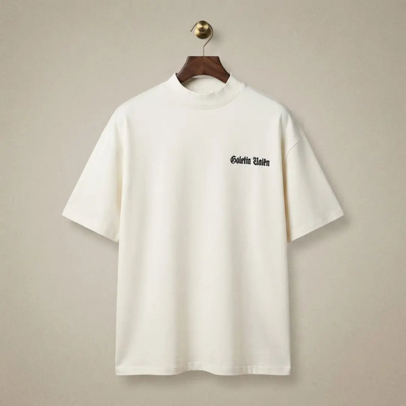 Coletia Unión Mock-Neck / High-Neck Oversized Streetwear T-Shirt