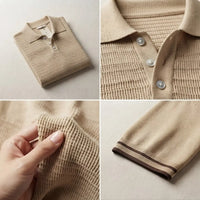 Capello Polo – Textured Knit Polo Shirt