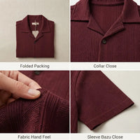 Tendency Textured Knit Polo T-Shirt