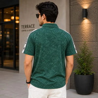 Dolce & Gabbana Side-Tape Half-Zip Polo