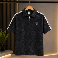 Dolce & Gabbana Side-Tape Half-Zip Polo