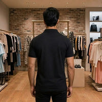 Black Bird Graphic Polo T-Shirt view 3