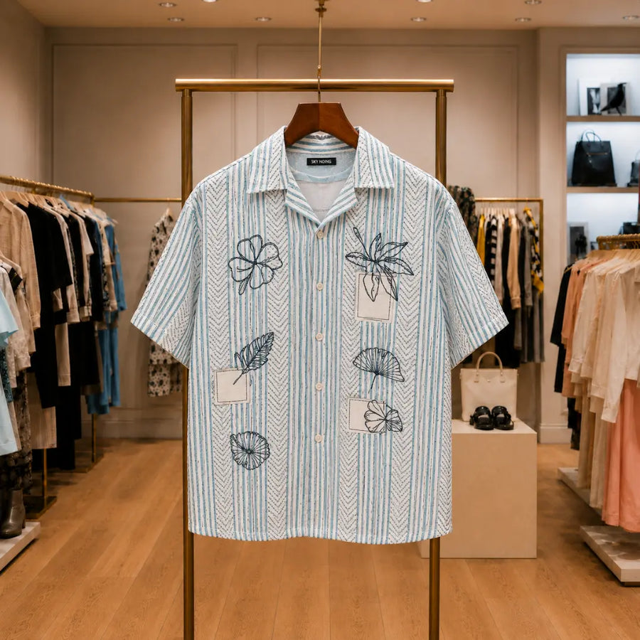 Ocean Sketch Casual Shirt