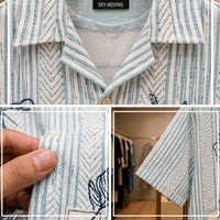 Ocean Sketch Casual Shirt view 4