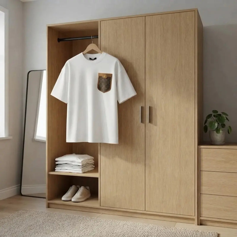 Men's White Luxe Patch Pocket T-Shirt