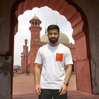 Men's Minimalist Contrast-Pocket T-Shirt view 2