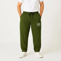 Classic Olive Fleece Joggers Trouser view 4