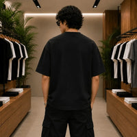 Men's Black Luxe Patch Pocket T-Shirt