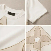 Men's Premium Cream Floral Graphic Print T-Shirt view 4