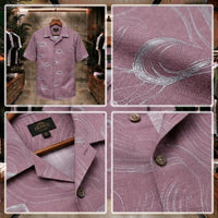 Mauve Contour Print Casual Shirt