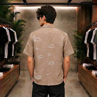 Desert Contour Print Casual Shirt