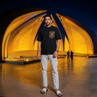 Men's Black Luxe Patch Pocket T-Shirt view 2
