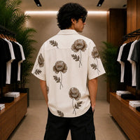 Men's Floral Print Short-Sleeve Resort Shirt