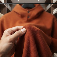 Stand-Collar Pullover Fleece Hoodie view 7