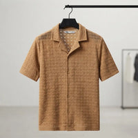 ZARA Premium Open Weave Casual Polo Shirt view 1