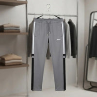 BOSS Grey Interlock Fabric Track Trouser / Jogger view 1