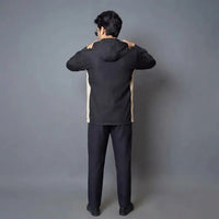 Modern Color-Block Zip-Up Hooded Jacket view 4