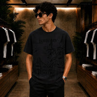 Burberry Graphic Sketch Print Crew-Neck T-Shirt