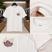 Men's Classic White Maple Leaf Graphic T-Shirt